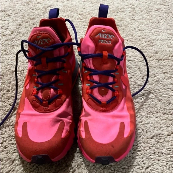 Nike Athletic Shoes Pink and Red with Modern Design - Picture 1 of 6